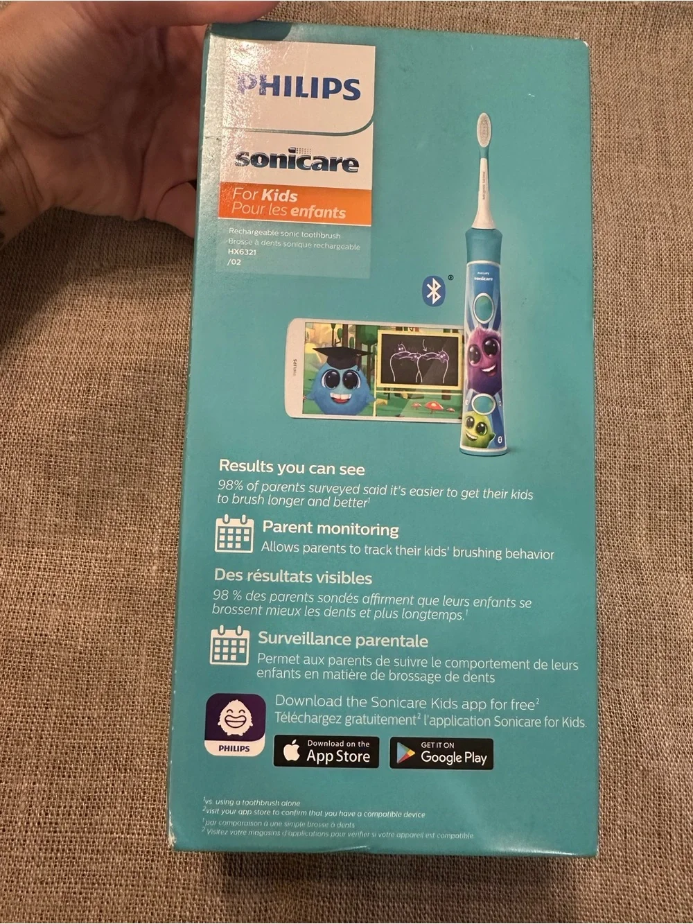 Philips Sonicare Kids Electric Toothbrush – Teal